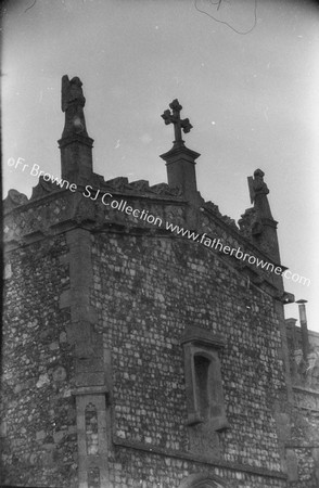 FIGURES & CROSS ON S.PORCH